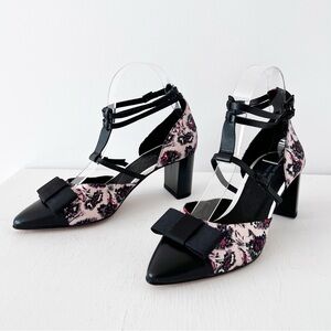 Anthropologie Beaubourg Gladiator Heels by Peter‎ Som Size 36 NWOB, Bow, Floral